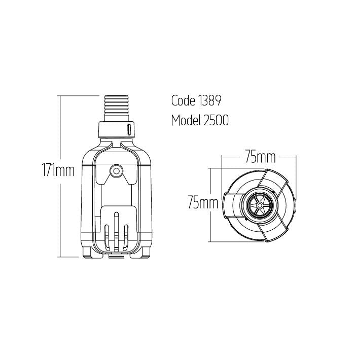 TMC Reef Pump Compact 2500 DC Pump