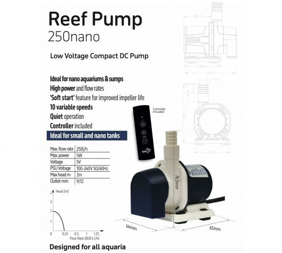 TMC Reef Pump 250 nano DC Pump