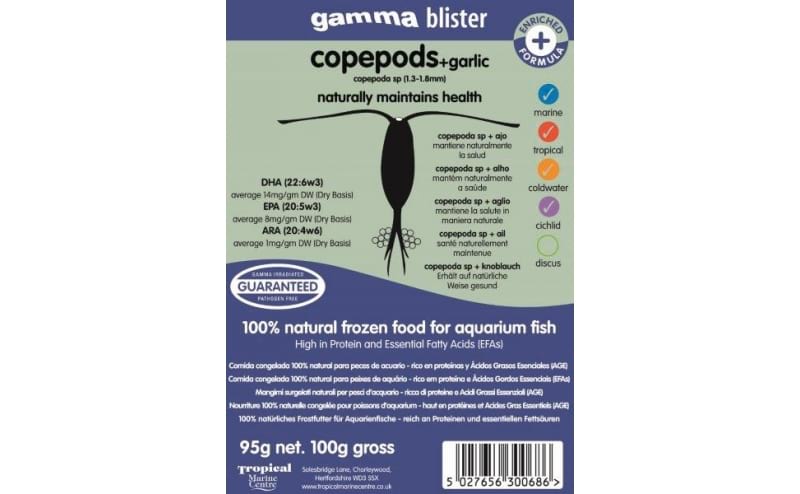 TMC Gamma Copepod + Garlic Blister Pack 100g