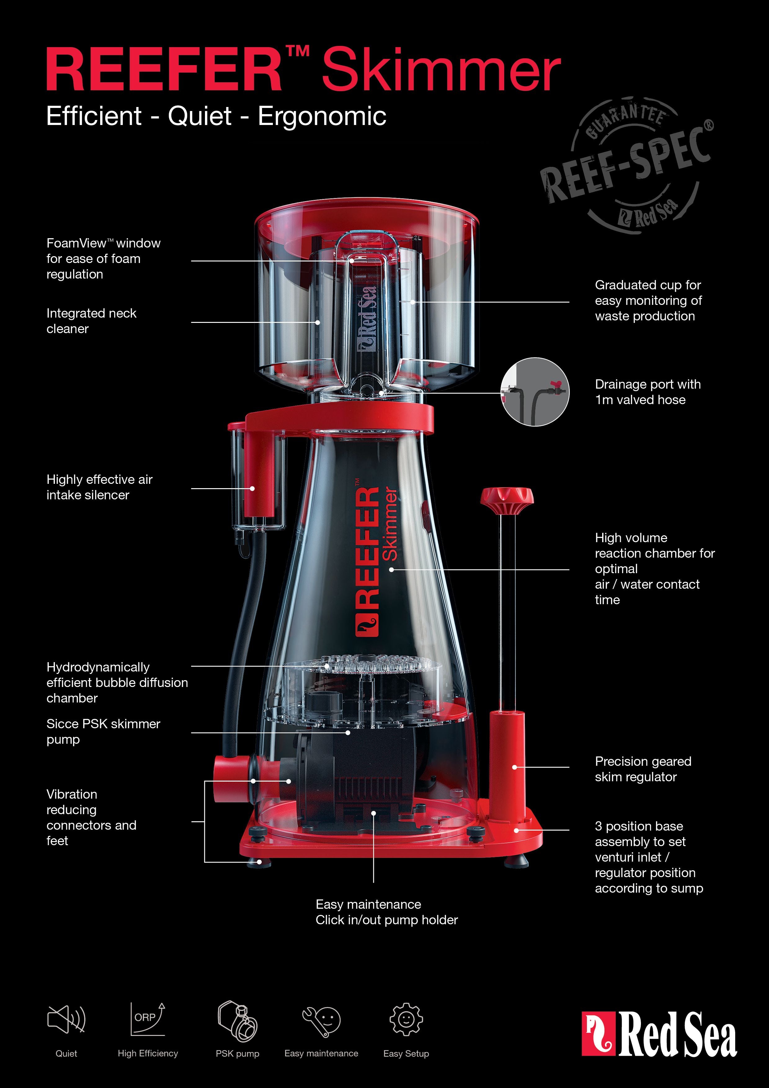 Red sea REEFER 600 protein skimmer