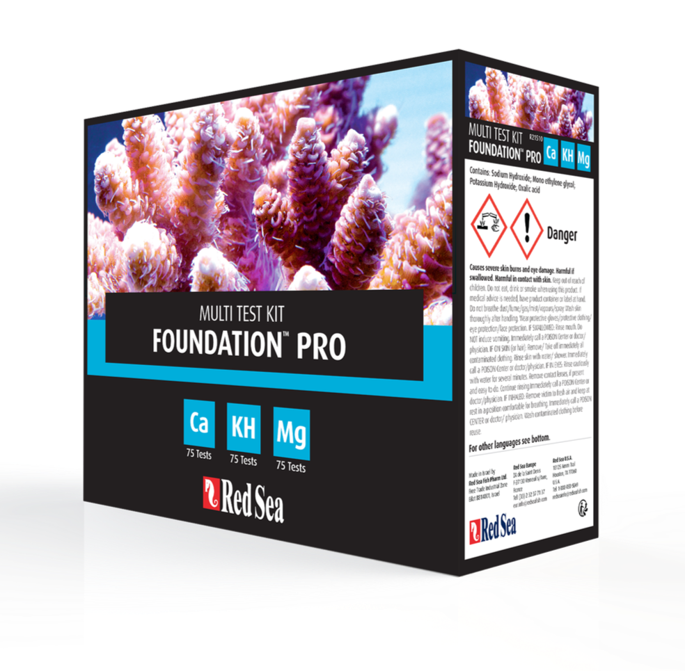 Red sea Foundation pro test kit (cal,Alk,Mg)
